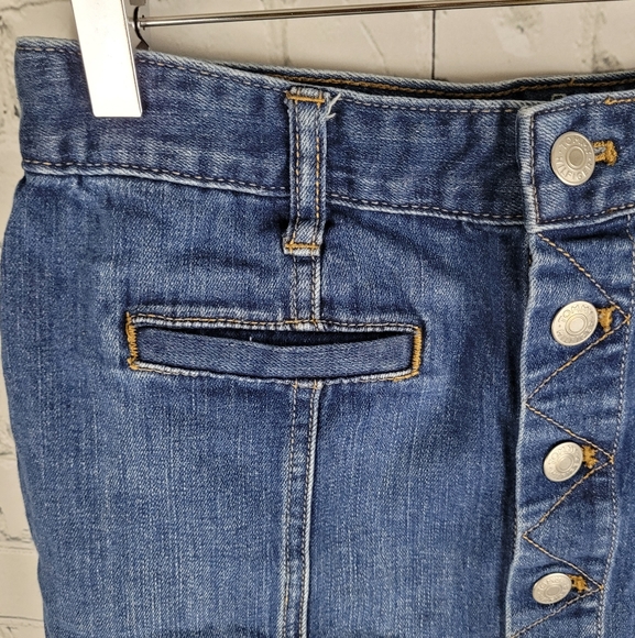 TOMMY HILFIGER | button up denim jean skirt - Picture 2 of 8